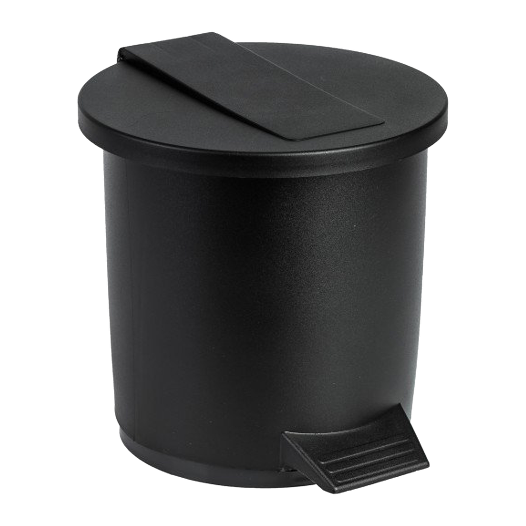 Koala Wastebin with Pedal & Inner Bucket 6L Black