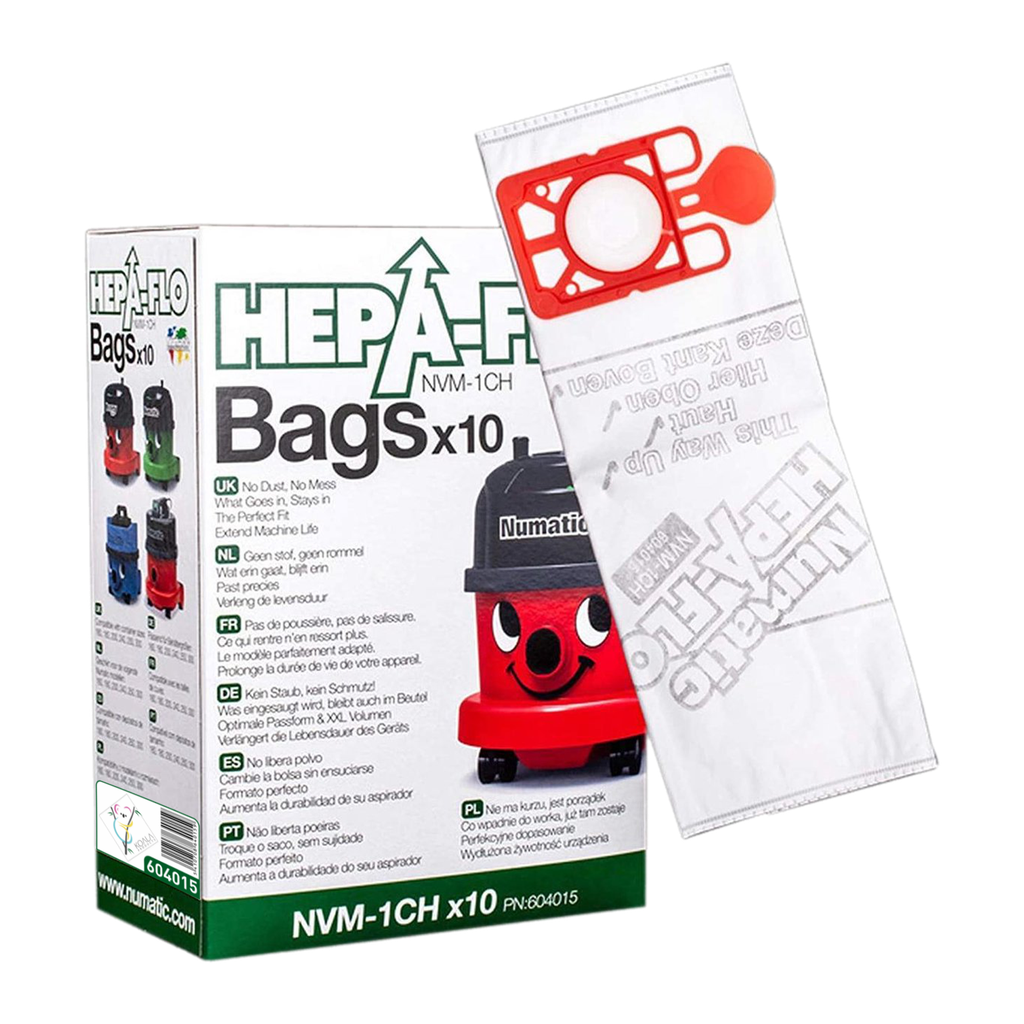 NVM 1CH Hepaflo Sacs Aspirateur 10pc