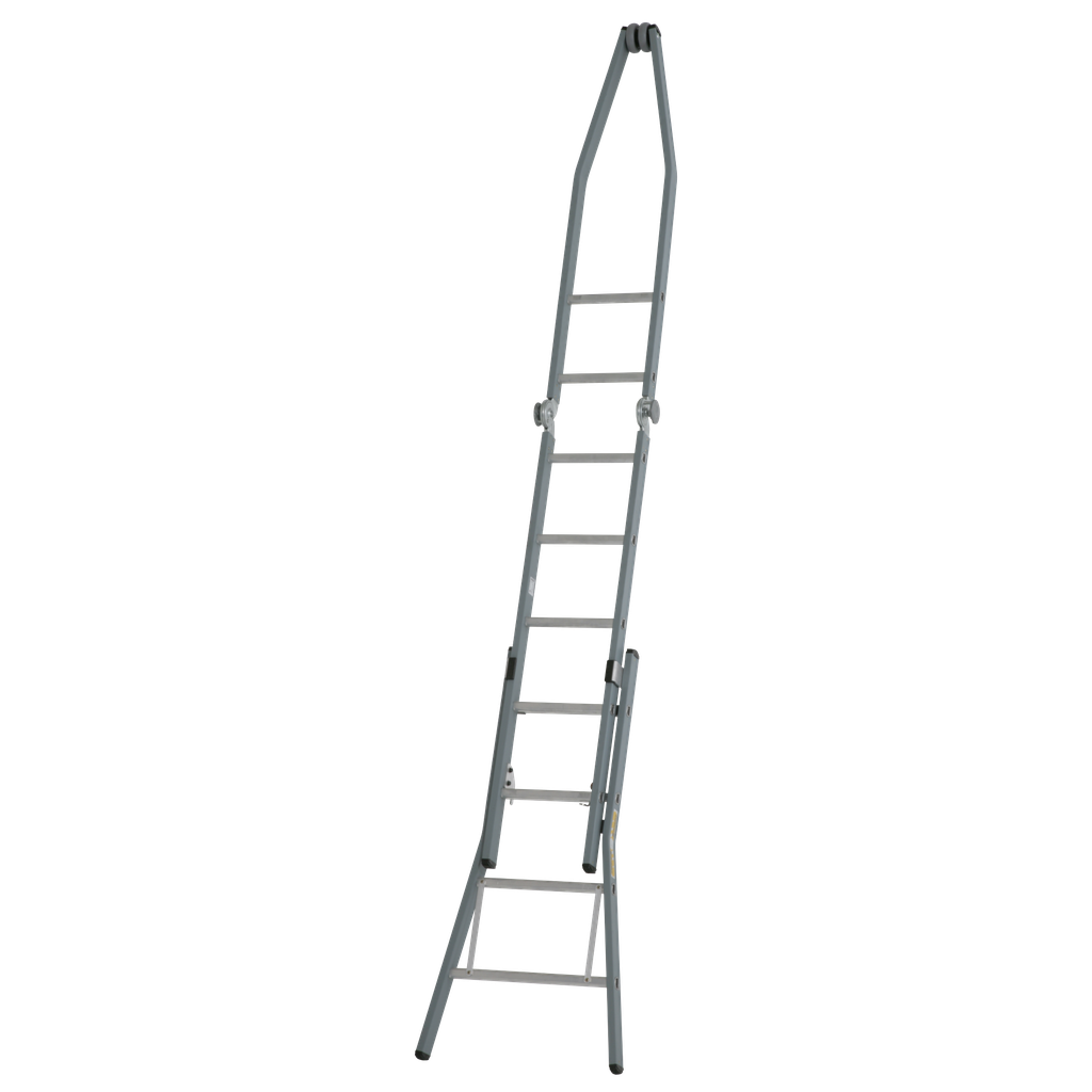 Dirks Gecoate Puntladder, Neerklapbare punt, Optrede 28 cm