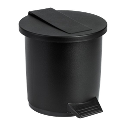 [23058] Koala Wastebin with Pedal & Inner Bucket 6L Black